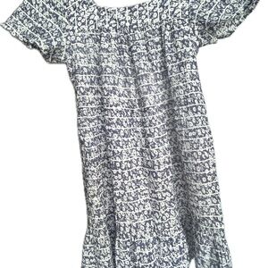 Rails Valentina Blue and White Printed Dress